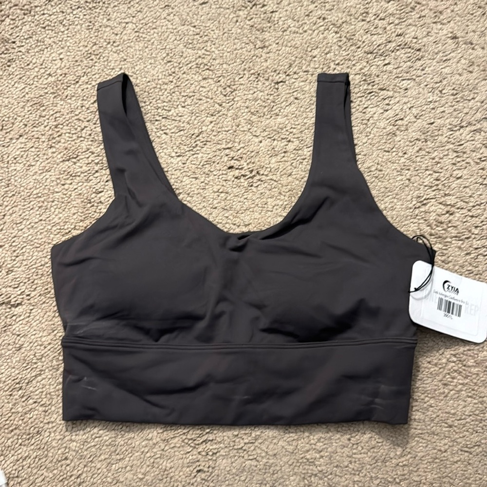 NWT Zyia Confluence Bra (Dark Aubergine)